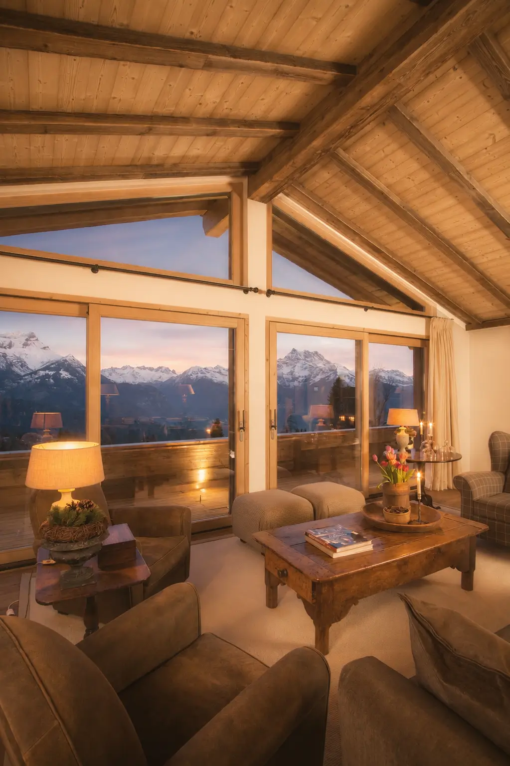 Living room at Chalet Cœur des Alpes