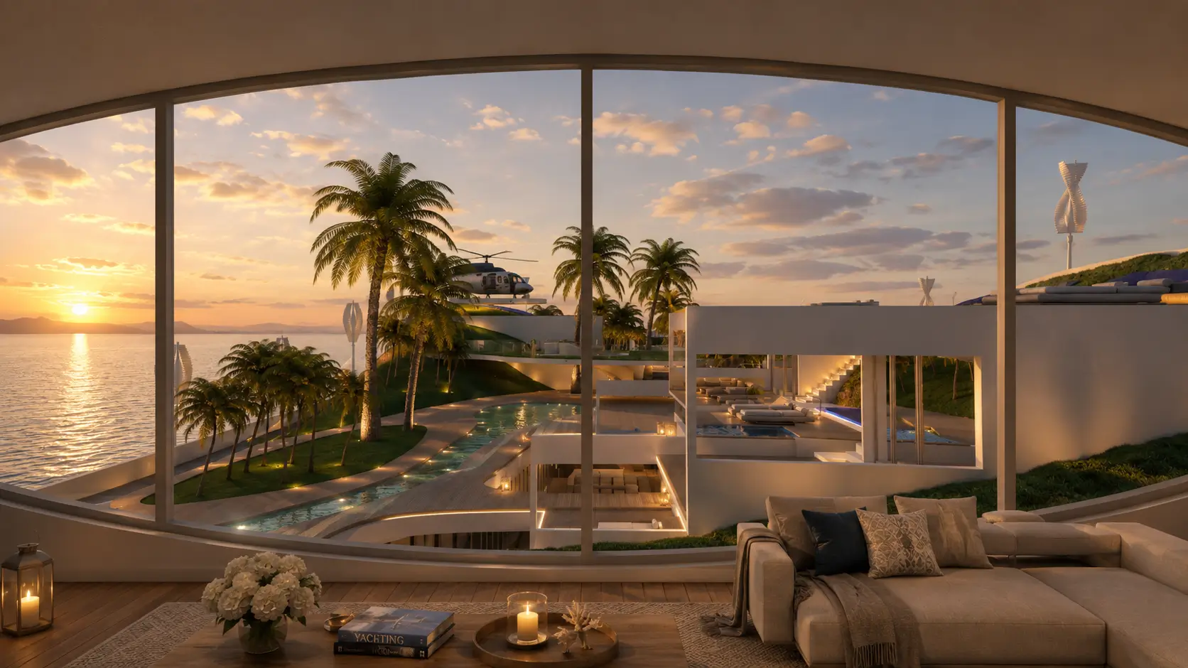 Wheelhouse living area aboard Global Astral